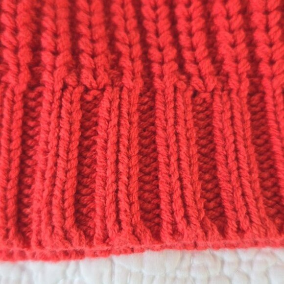 Express Women's Sweater Size Medium Vibrant Pink Long Sleeves Tight Knit Fall - Picture 12 of 13